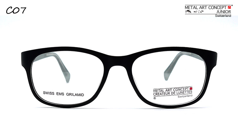 c07f lunettes enfants gris noir