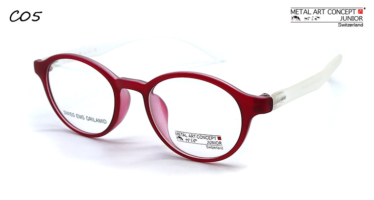 c05 lunettes rouge transparent